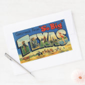 ヴィンテージテキサス州シール 長方形シール (封筒)