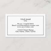 ヴィンテージテキサス州州マップ名刺テンプレート 名刺 (裏面)