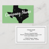 ヴィンテージテキサス州州マップ名刺テンプレート 名刺 (正面/裏面)