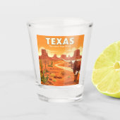 ヴィンテージテキサス州 ショットグラス (正面)