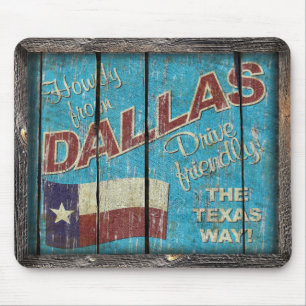ヴィンテージテキサス州- DallasMouseのパッド マウスパッド