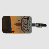 ヴィンテージテキサス州Cowboyラゲージタグ ラゲッジタグ (正面横)