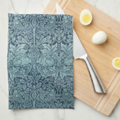 ヴィンテージテキスタイルパターンブレラビットウィリアムモリス キッチンタオル (四つ折り)