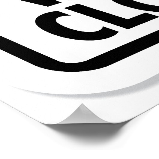 ヴィンテージテキーラ注意標識 ポスター (角)