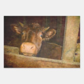 ヴィンテージテクスカウイ素朴ンバーカントリーおもしろい ラッピングペーパーシート (正面)