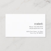 ヴィンテージテクスチガーリーックピンクシザー美容師 名刺 (裏面)