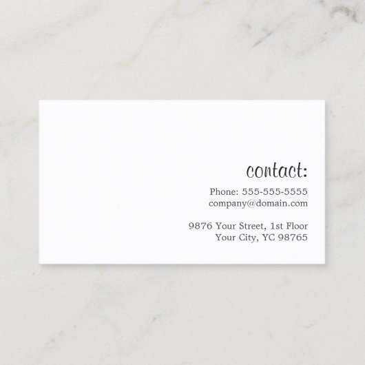 ヴィンテージテクスチガーリーックピンクシザー美容師 名刺 (裏面)