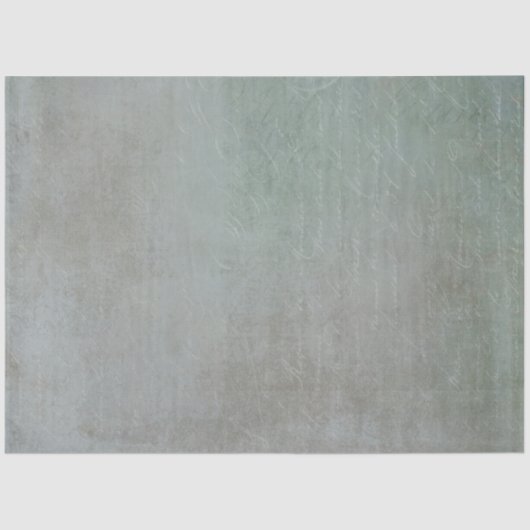 ヴィンテージテクスチャほこりっぽいブルーグレーエフエメラデクページ 薄葉紙 (正面)