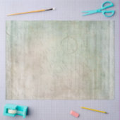 ヴィンテージテクスチャタングリーンブルーエフエメラデクページ 薄葉紙 (クラフト)