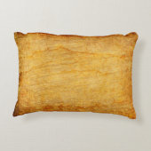 ヴィンテージテクスチャ古い金ゴールド アクセントクッション (裏面)