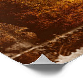 ヴィンテージテクスチャ古い金ゴールド ポスター (角)