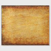 ヴィンテージテクスチャ古い金ゴールド ラッピングペーパー (フラット)