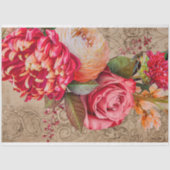 ヴィンテージテクスチャ素朴フローラの分離 薄葉紙 (正面)