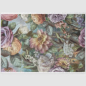 ヴィンテージテクスチャ素朴フローラの分離 薄葉紙 (正面)