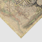 ヴィンテージテクスチャ素朴マップの航海の分離 薄葉紙 (詳細)