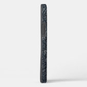 ヴィンテージテクスチャ黒レザー Case-Mate iPhoneケース (裏面 / 右)