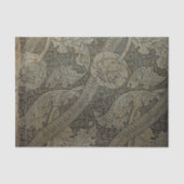 ヴィンテージテクス素朴チャの茶色のフローラの分離 薄葉紙 (正面)