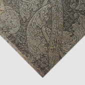 ヴィンテージテクス素朴チャの茶色のフローラの分離 薄葉紙 (詳細)