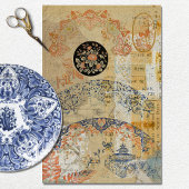 ヴィンテージテクス素朴チャフランスのデザインの切り離し 薄葉紙