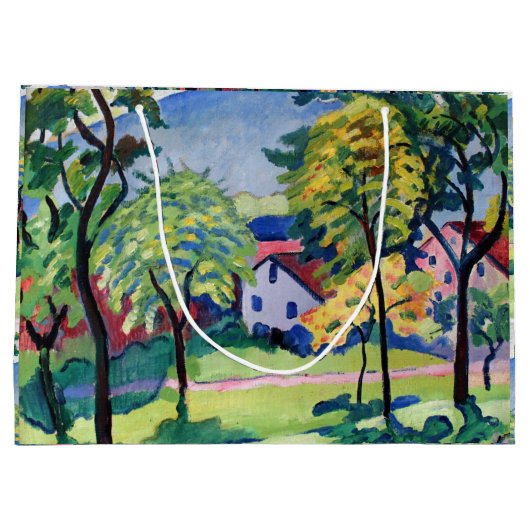 ヴィンテージテゲルンゼランドスケープ威厳があるマッケ ラージペーパーバッグ (裏面)