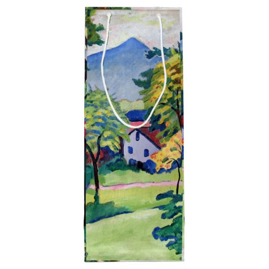 ヴィンテージテゲルンゼランドスケープ威厳があるマッケ ワインギフトバッグ (裏面)