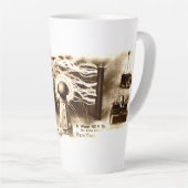 ヴィンテージテスラレターヘッド カフェラテマグ (右アングル)