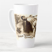 ヴィンテージテスラレターヘッド カフェラテマグ (左アングル)