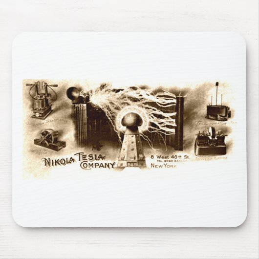 ヴィンテージテスラレターヘッド マウスパッド (正面)