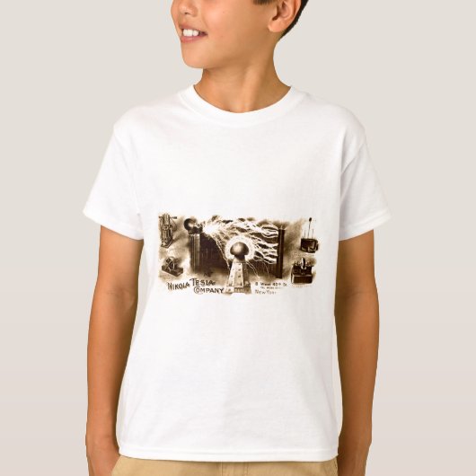 ヴィンテージテスラレターヘッド Tシャツ (正面)