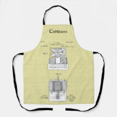 ヴィンテージテスラ磁気モータ特許パーソナライズされた エプロン (正面)