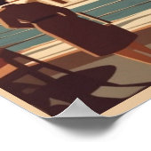 ヴィンテージテッサロニキ市ギリシャ産土産 ポスター (角)