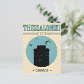 ヴィンテージテッサロニキ市ギリシャ産土産 ポストカード (スタンド正面)