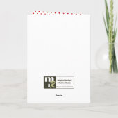 ヴィンテージテディベアバレンタインデーのグリーティングカード シーズンカード (裏面)