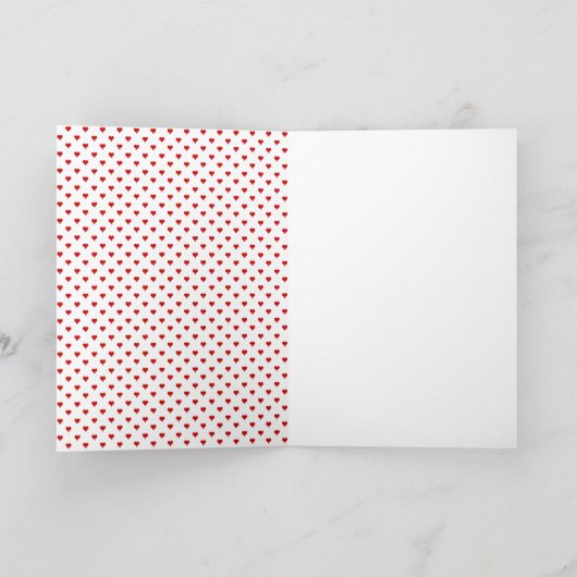 ヴィンテージテディベアバレンタインデーのグリーティングカード シーズンカード (内部)