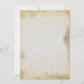 ヴィンテージテディベアピンクの女の子の赤ちゃんシャワー 招待状 (裏面)