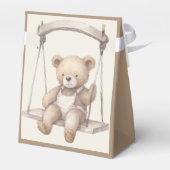 ヴィンテージテディベア赤ちゃんシャワー フェイバーボックス (裏面サイド)