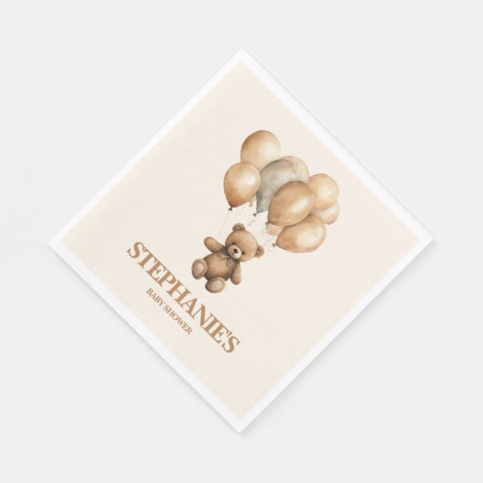 ヴィンテージテディベア遠くにアップ スタンダードランチョンナプキン (角)