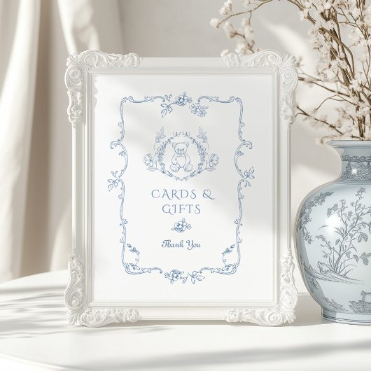 ヴィンテージテディベア陳列カードとギフト ポスター