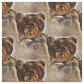 ヴィンテージテディベア ファブリック (クローズアップ)