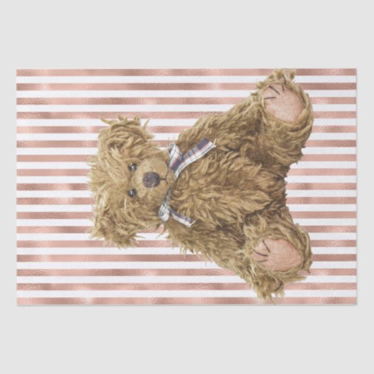 ヴィンテージテディベア 薄葉紙 (正面)