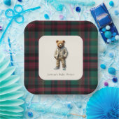 ヴィンテージテディベビーシャワー ペーパープレート (パーティー)