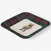 ヴィンテージテディベビーシャワー ペーパープレート (傾斜あり)