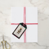 ヴィンテージテディ中性ベビーシャワー ギフトタグ (より糸付き)