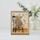 ヴィンテージテディ ポストカード (スタンド正面)