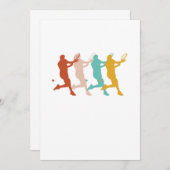 ヴィンテージテニスラケットボールコートG 招待状 (正面/裏面)