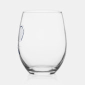 ヴィンテージテニスラケット、テニスボール&ネーム ステムなしワイングラス (左)