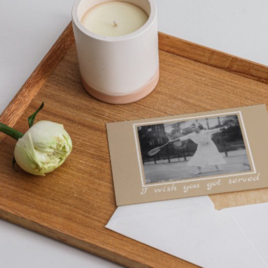 ヴィンテージテニス誕生日 - ウィンブルドンのユーモア カード