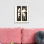 ヴィンテージテニス選手アスリートプロ キャンバスプリント (インサイチュ (リビング))