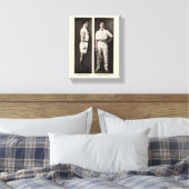 ヴィンテージテニス選手アスリートプロ キャンバスプリント (インサイチュ (寝室))