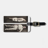 ヴィンテージテニス選手アスリートプロ ラゲッジタグ (正面横)